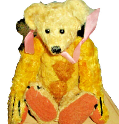 Antique Teddy bear with hump- 8 '' -Germany 