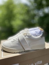 Dolce Vita Women  s Alvah White Perforated Leather Sneaker, Size 8, 100 Authenti