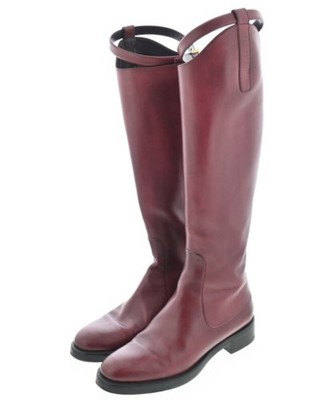 GUCCI Boots Women's Size 38 Red Leather