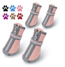 New- QumyPets Dog Boots Shoes Paw Protection Waterproof Reflective, Size 1 - New