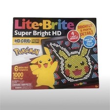 Lite Brite Super Bright HD Pok mon Pikachu, 6 Templates, 1000 Pegs