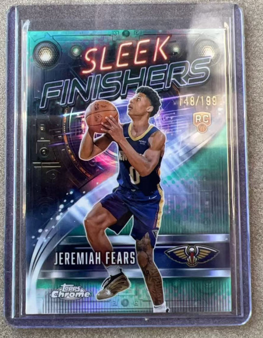 Jeremiah Fears 2025-26 Topps Chrome 148/199 Sleek Finishers RC Pelicans  #SF-27