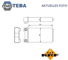 54252 WÄRMETAUSCHER INNENRAUMHEIZUNG NRF FÜR SEAT EXEO,EXEO ST 1.6L,2L,1.8L