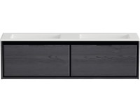 Doppelwaschbecken Mit Unterschrank Sanox Loft Bxhxt 160.5X47X45.5 Cm Frontfarbe
