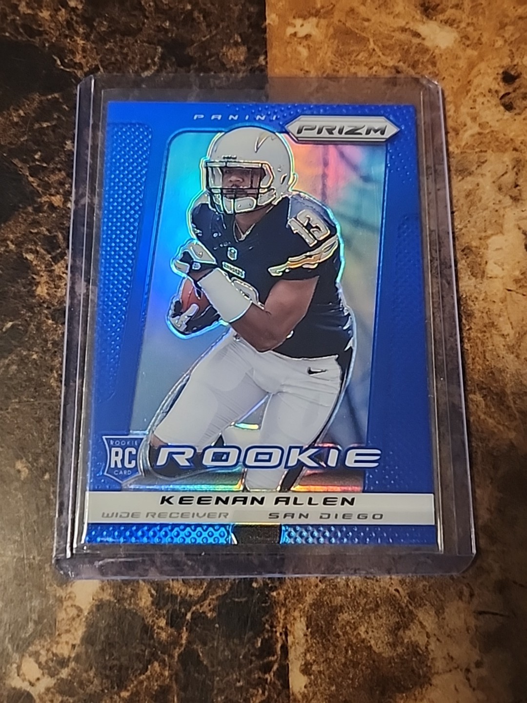 2013 Panini Prizm Rookie Wal-Mart Blue Prizm Keenan Allen #252 Rookie Card