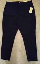 NWT - Michael Kors - Women s Stretch Black Slacks Pants - MK QF03B01EZT - XL
