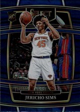 2021-22 Panini Select Jericho Sims #87 Blue Prizms New York Knicks 32P