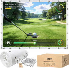 Golf Simulator Impact Screen for Home Garage Training, Indoor Practice Screen,