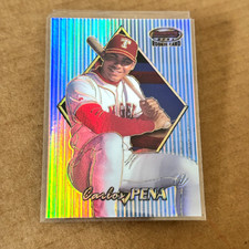 1999 Bowmans Best CARLOS PENA RC Refractor /400 - #154 Rookie Card - TX Rangers. rookie card picture