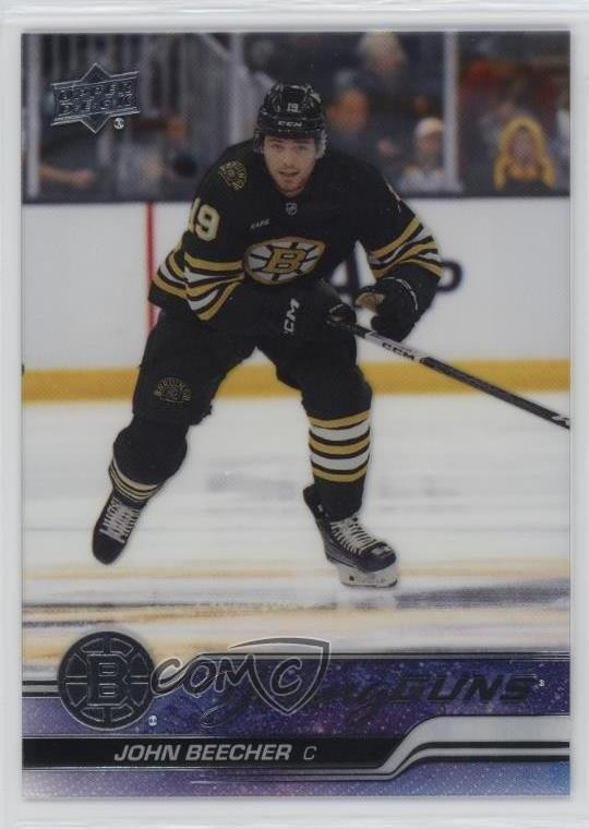 2023-24 Upper Deck Series 2 Young Guns Clear Cut John Beecher #472 Rookie RC f5g