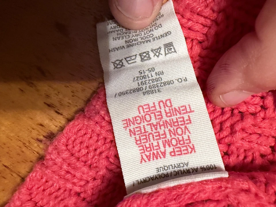 Мини Boden коренастый свитер девочек 8-10 YRED кабель трикотажа 3 кнопки кардиган E5 - Изображение 4 из 4