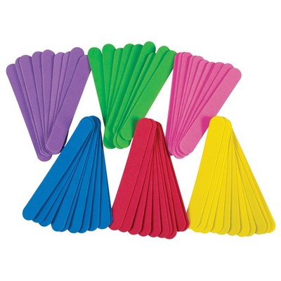   PACAC4352 Creativity Street  WonderFoam  Jumbo Craft Sticks, 6'' x .75'', Ass...