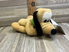 Vintage The Disney Store Mini Bean Bag Plush - PLUTO 8 inch - w/Tag