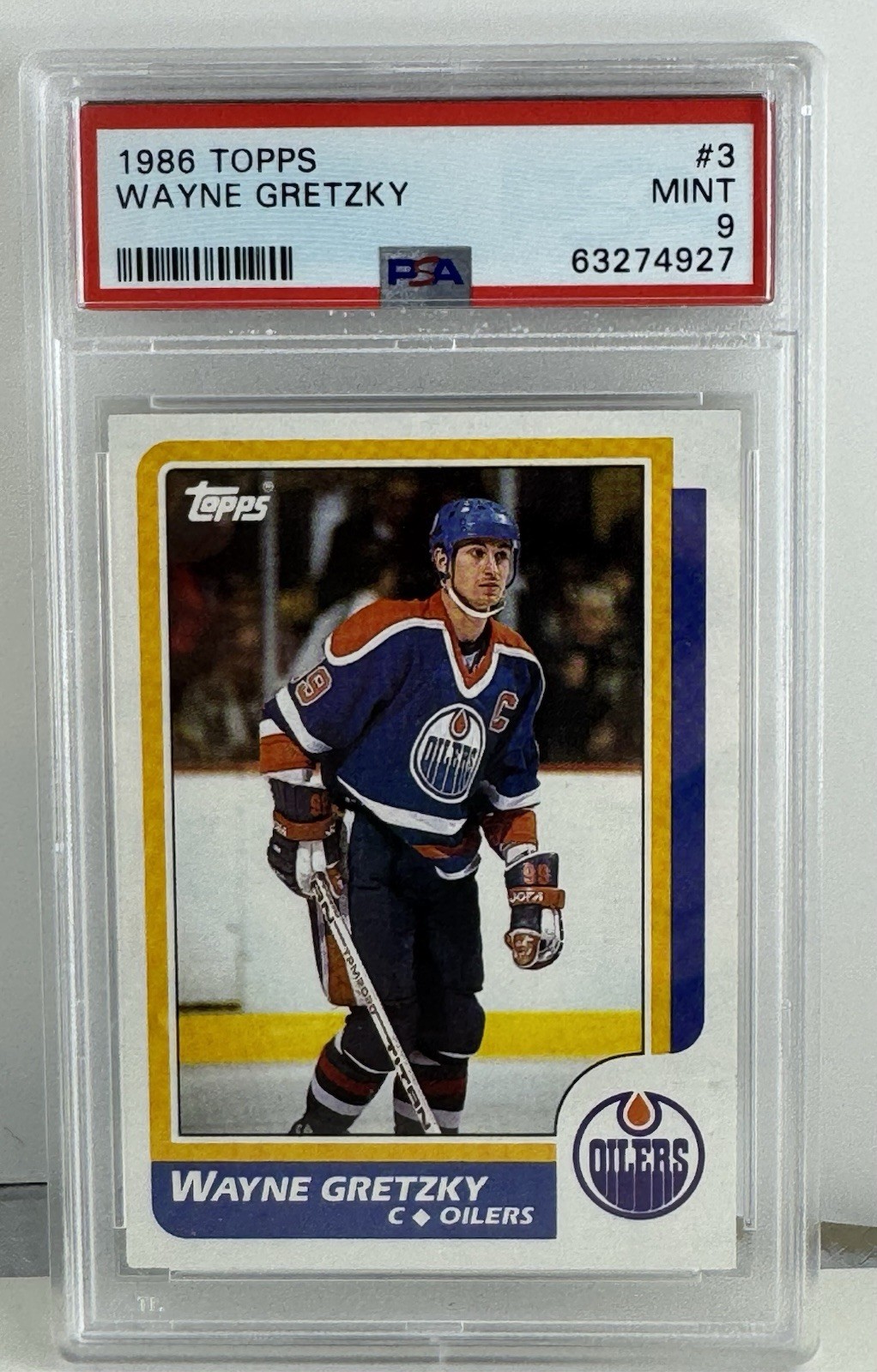 1986-87 Topps - Wayne Gretzky #3 PSA 9 Only 10 Higher!