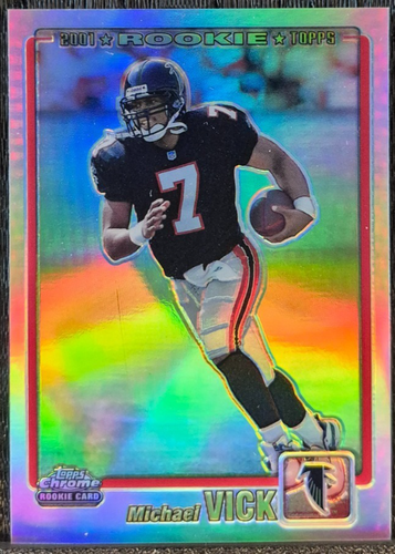 2001 Topps Chrome Rookie Refractor Michael Vick #262 Atlanta Falcons /999