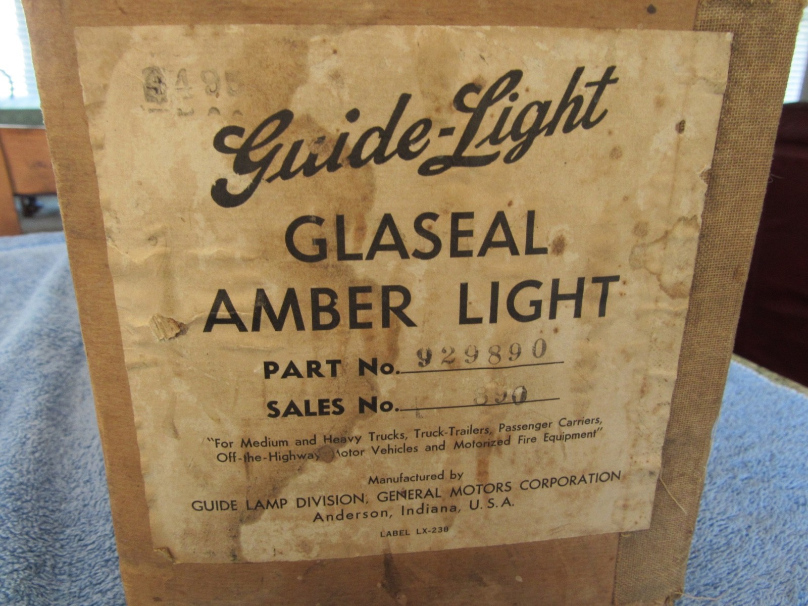 Vintage NOS GM Amber Fog Light 1930's 1940's Buick Chevy Olds Cadillac Pontiac - second product detail image