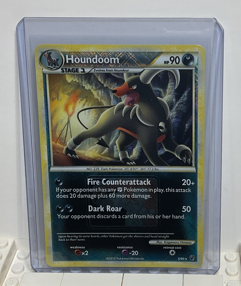 Houndoom 5/90 Undaunted Crosshatch Pokemon League Promo Card