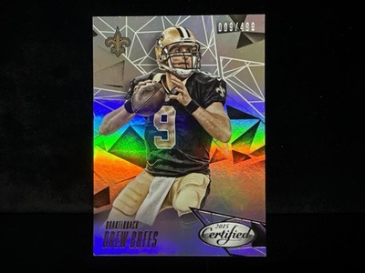 2015 Panini Certified Mirror Silver Jersey # Match Drew Brees Saints Fm 9/499 98