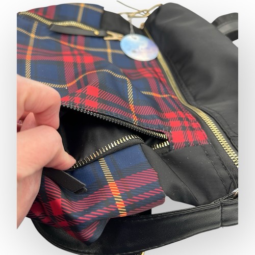 Ella & Elly Tartan Plaid Shoulder Backpack Bag New Scotland Academia Preppy - Bild 8 von 14