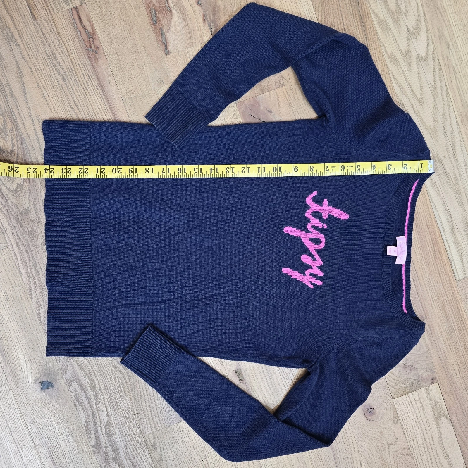 Lilly Pulitzer Tispy Marielle Lightweight Sweater Size Small Navy - product detail image 8