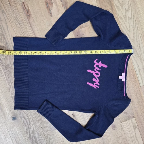 Lilly Pulitzer Tispy Marielle Lightweight Sweater Size Small Navy image 8