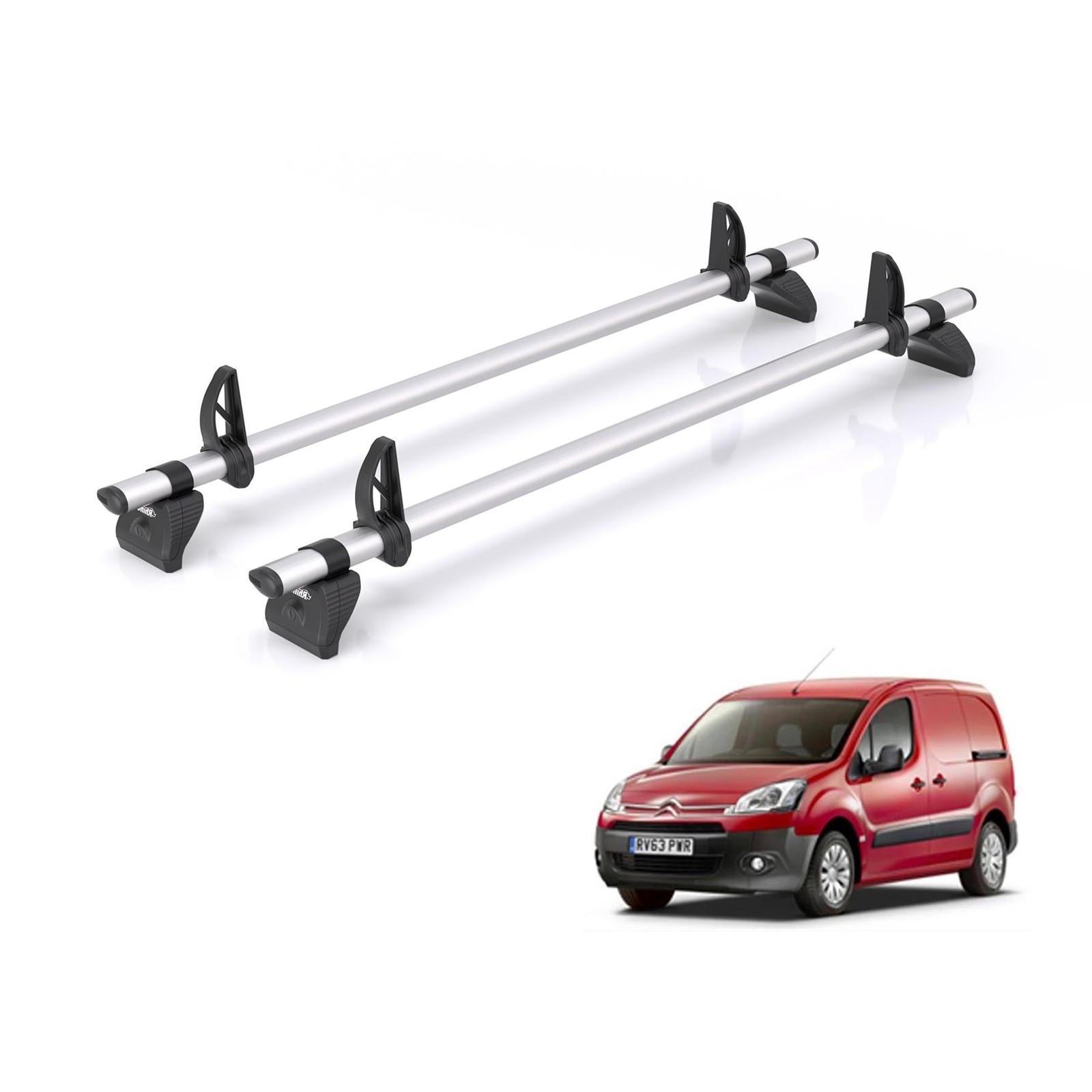 Citroen Berlingo Roof Rack Fits 2008-18 Models 2x Roof Bars Rhino Kammbar Pro