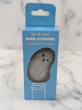 Sip 'N' Seal Gray Seal Wine Stopper Bottle Stopper Designed In The UK Central 23
