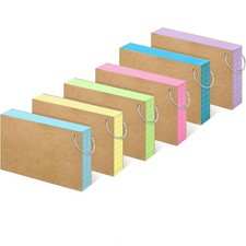 MIUTME 276PCS Index Cards With Ring,3x5 Inches Colored Flash Cards