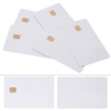 5x Chip Blank Smart Card Contact IC Card Safety White ISO PVC IC SLE4442