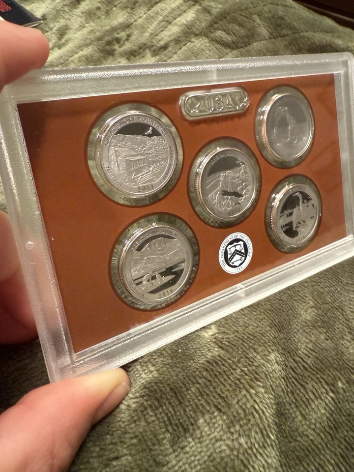 2014 S Silver 'America the Beautiful' Quarter Set Proof Condition - Image 2 of 4