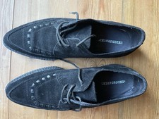 Underground Men’s Black Suede Lace Up Shoes Size UK 10 VGC