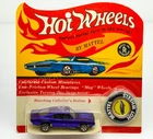 Hot Wheels Redline CUSTOM BARRACUDA Purple US Dark Interior ON CHEETAH CARD !!!