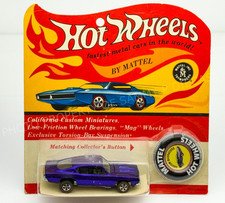 Hot Wheels Redline CUSTOM BARRACUDA Purple US Dark Interior ON CHEETAH CARD !!!