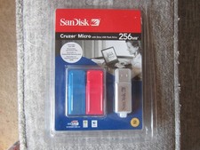 SanDisk Cruzer Micro 256MB USB Flash Drive w/ Skins NEW