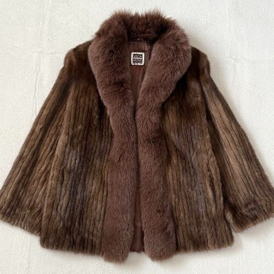Fur Collar Saga Mink Vintage SAGA MINK 40/42 (L/XL) Mink Coat