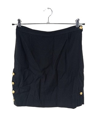 VERSUS VERSACE High Waist Rock Damen Rock Gr. DE 34 schwarz Casual-Look