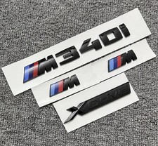 Bmw 1 Set Glossblack Emblem M340ixdrivem X2 Rear Trunk And Fender Badge Bmw 1 Set Glossblack Emblem M340ixdrivem X2 Rear Trunk And Fender Badge
