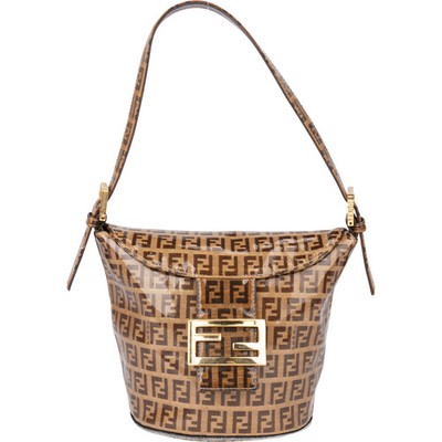 Fendi FF Canvas Monogram FF Buckle Handbag Tasche Schnalle Gürtel