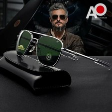 Aviation Sunglasses Men Original Case Cleaning Cloth American Optical Glass