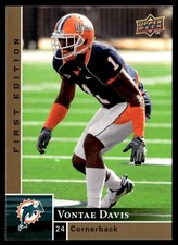 2009 Upper Deck First Edition Vontae Davis Rookie Miami Dolphins #167
