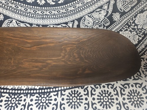 Antiker handgeschnitzter Buchenholz Trog Brotteig Schüssel Holz Küche Herzstück  - Bild 4 von 9