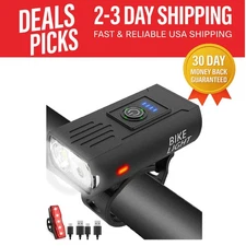 High Lumens Super Bright Bike Light with 10 Modes for Night Riding Safety