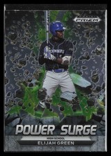 2022 Panini Prizm Draft Picks Elijah Green #PS-EG Power Surge