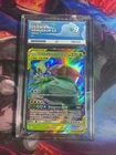 Pokemon TCG - Celebi & Venusaur GX  1/181 - Sun & Moon Team Up - Graded - ACE 9