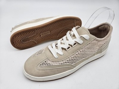 Anne Klein Adriela Low Top Bone White Beige Synthetic Sneakers Women Sz 9.5 M