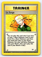 Lt. Surge 101/132 Rare Gym Heroes Pokemon Unlimited Moderately Played on eBay
