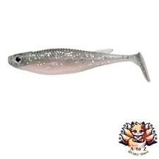 NEW Ecogear Baltic Worm 6-inch #115 Pearl/Smoke Silver Glue Back.