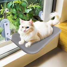 Cat Window Perch Seat Hammock, Foldable Hammock with 4 Strong Suction Cups, E...