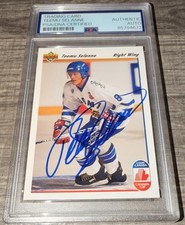 Teemu Selanne Signed 1991 Upper Deck Rookie Card PSA DNA Auto Finland HOF