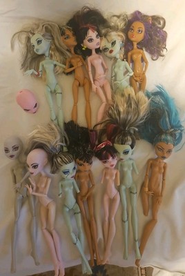 Lot Of 12 Monster High Dolls, No Clothes Or Accessories 